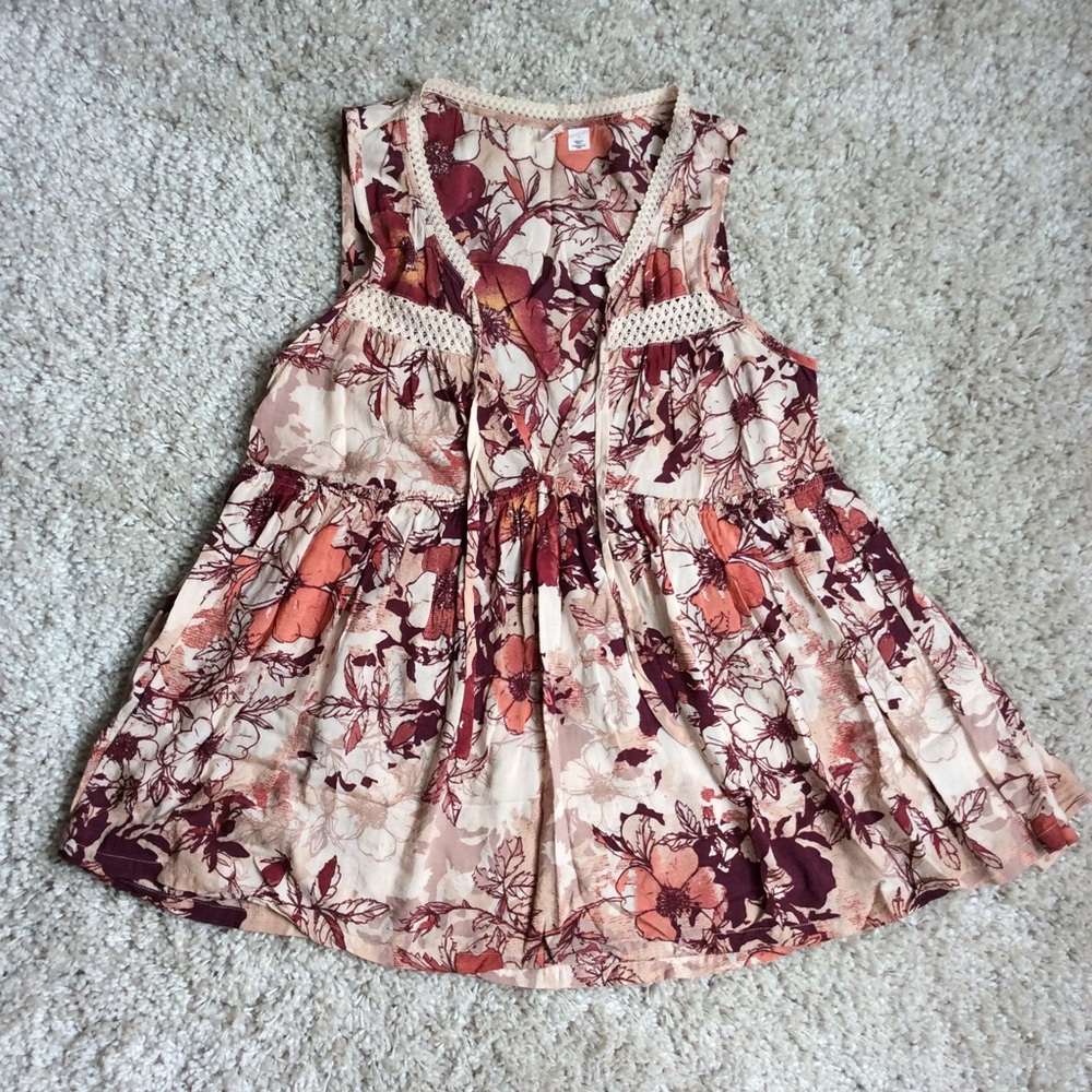 LAST CALL Floral Print Tank